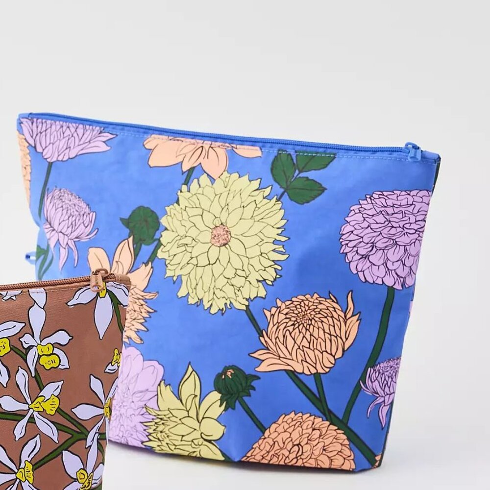 NWOT Baggu Go Pouch Large - Dahlia (Garden Flowers) - Picture 4 of 5